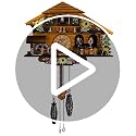 Quartz Cuckoo Wall Clock with Moving Pendulum and Dancers