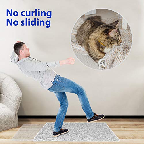 16 Pcs Non-Slip Rug Tape, Washable Dual-Sided Carpet Anchors for Hard Floors