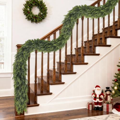 GLIDLION 9FT Lifelike Cedar Garland - Artificial Christmas Decor, 1 Piece