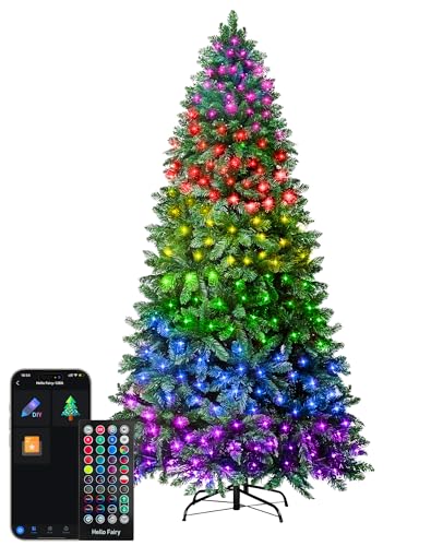 Avatar Controls 7.5FT Smart RGB Pre-Lit Artificial Christmas Tree - Green