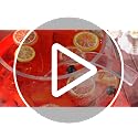 2 Gallon Clear Glass Punch Bowl Set with Ladle, Elegant Stemmed Design