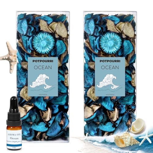 Ocean Scented Potpourri Bowl Filler with Essential Oil for Home Decor