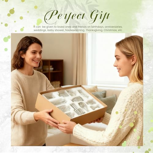 12-Pack Clear Glass Bud Vases - Small Fluted Vases for Wedding Centerpieces
