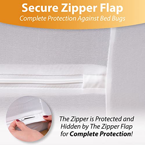 Waterproof Queen Mattress Protector - 6-Sided Encasement, Breathable Fabric