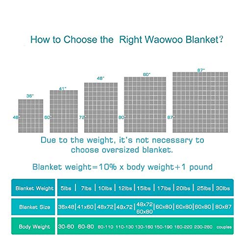 Queen Size 15lbs Weighted Blanket with Glass Beads - Dark Grey