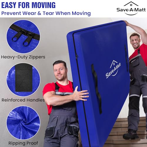 Queen Mattress Bag for Moving & Storage - Heavy Duty Waterproof Cover