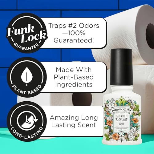 Before-You-Go Toilet Spray - Beach Bum Coconut & Orchid Scent (2 oz)