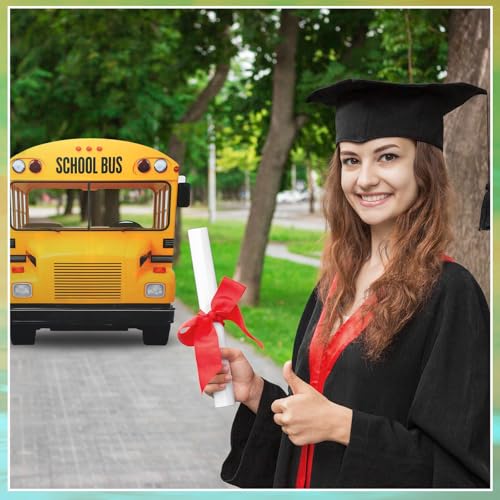4.6ft School Bus Cardboard Cutout Photo Booth Prop for School Party Decor