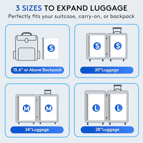 Travel Vacuum Seal Bags with Electric Pump 16-Piece Luggage Set