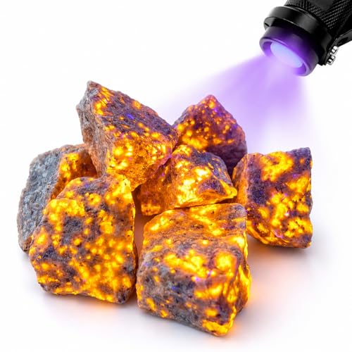 Natural UV Reactive Yooperlite Rocks - 300g Raw Fluorescent Stones