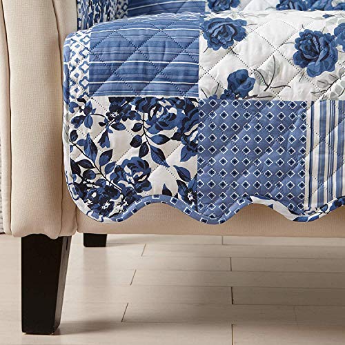 Reversible Patchwork Chair Cover - Washable Furniture Protector