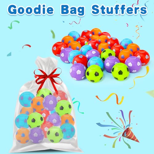 32-Piece Soccer Ball Fidget Spinners for Kids Party Favors and Prizes