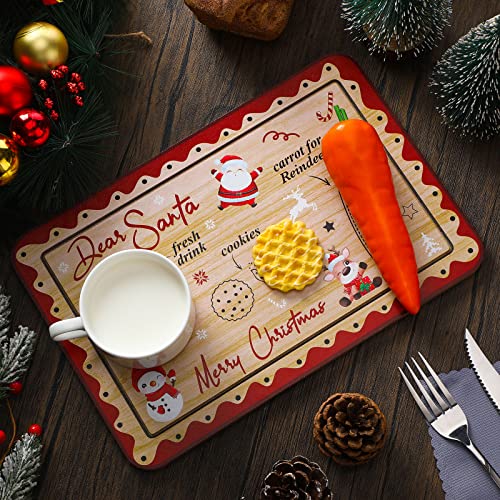 Christmas Santa Cookie Plate - Holiday Snacks & Reindeer Treats Tray