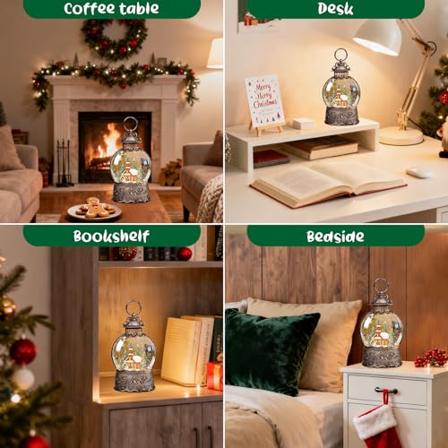 SUNFACE Christmas Snow Globe Lantern with Nativity Scene & Manger - Church Manger 125