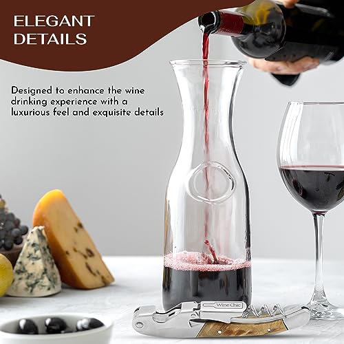 Wine Chic Rosewood Premium Waiter's Corkscrew with Foil Cutter & Bottle Opener