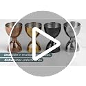 A Bar Above Silver 10-Measurement Stainless Steel Bar Jigger - 1 Pack