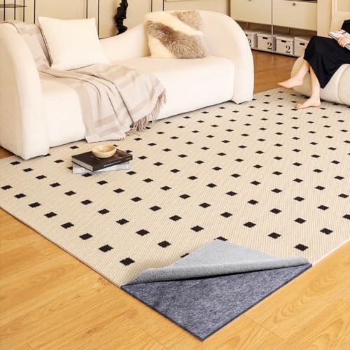 8x10 Ft Thick Felt Rug Pad for Hardwood Floors - Cushioned Carpet Underlay