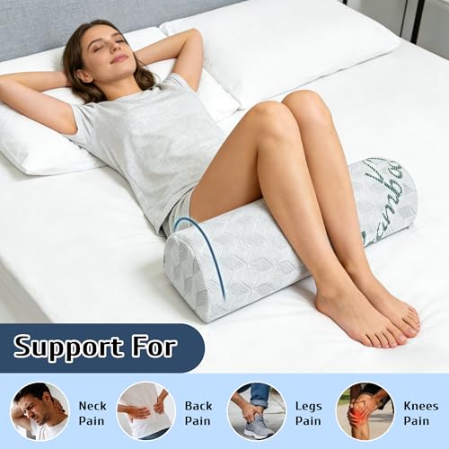 Under Knee Pillow for Lower Back Support | Half Moon Leg Bolster 7.8"x20.4"