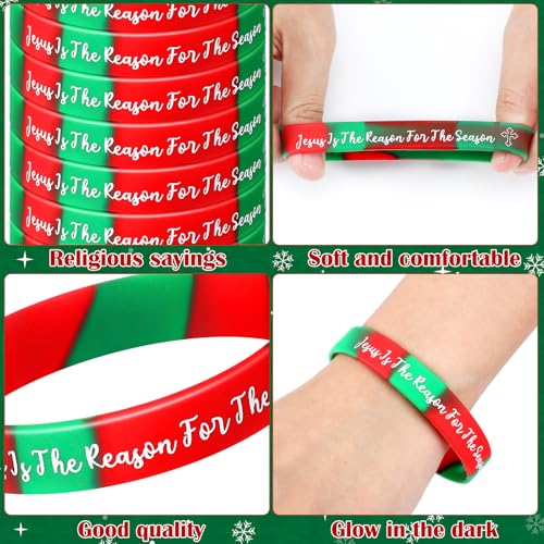 VioraWhite Jesus Is The Reason for The Season Christmas Bracelet - Variation 200