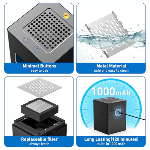 Multifunctional Smokeless Ashtray with HEPA Filter and Electric Lighter