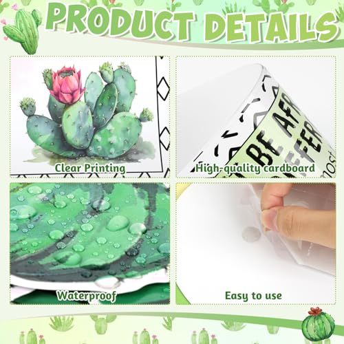Cactus Motivational Bulletin Board Set for Classroom Decor, 41 Pieces