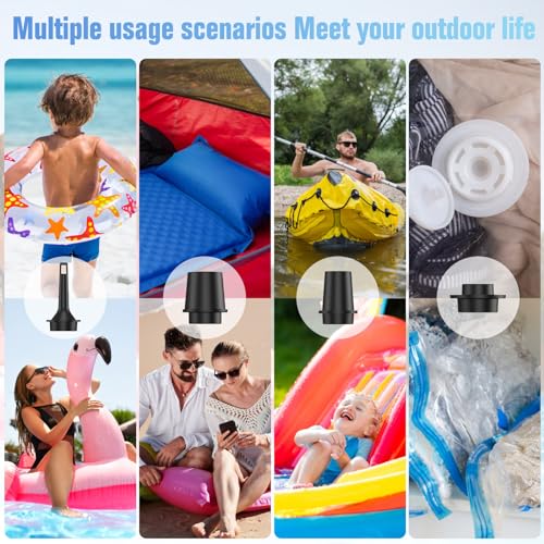 Portable Mini Electric Air Pump for Inflatables, Pool Floats & Mattresses