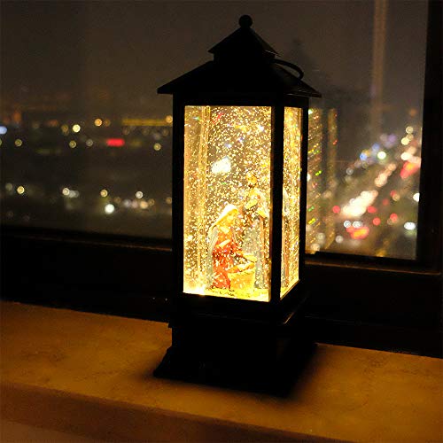 Lighted Musical Nativity Snow Globe Lantern - 12 Inch Christmas Decor