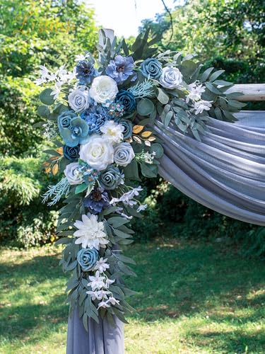 Artificial Wedding Arch Flower Swags, 2-Piece Boho Floral Arrangement Set