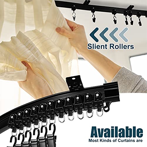 Flexible Ceiling Curtain Track, 2 Meter Bendable Rail for Room Divider