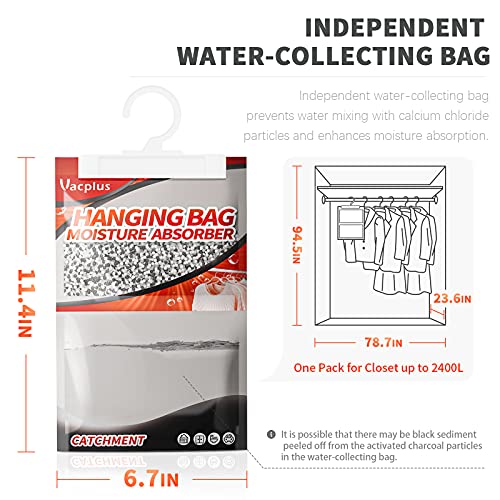 Hanging Moisture Absorber Dehumidifier Bags 10 Pack for Closet