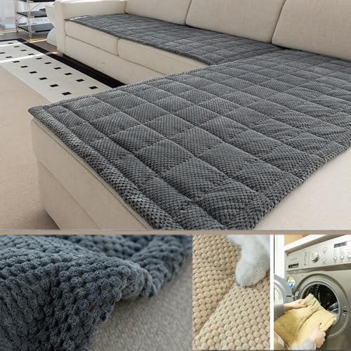 Washable Waterproof Sofa Cover for Pets - Non-Slip Plush Fabric, 70x120cm