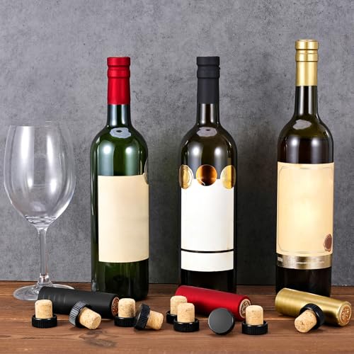 30-Piece Wine Bottle Sealer Set with Cork Stoppers & Heat Shrink Capsules