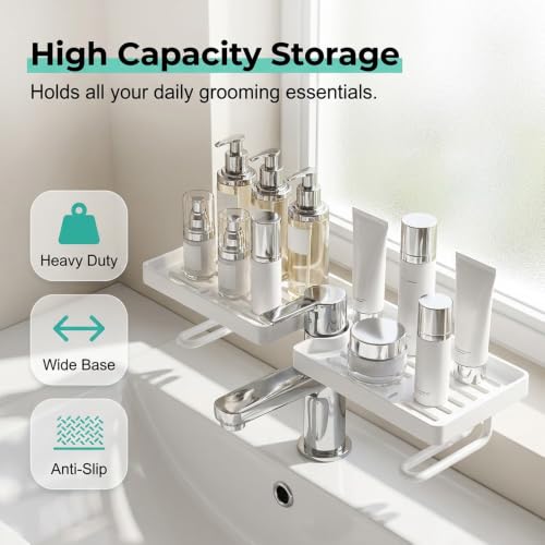 Over Sink Shelf - No-Drill Faucet Storage & Organizer Rack