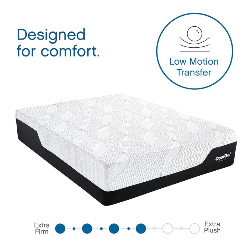 COOL GEL 12 Inch Queen Memory Foam Mattress - Cooling Gel & Pressure Relief