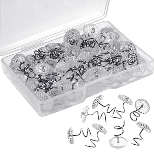 50Pcs Twist Upholstery Pins for Slipcovers, Bed Skirts and Drapes