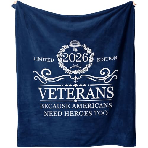 Veteran Gifts for Men Throw Blanket 60”x80” Veterans Day