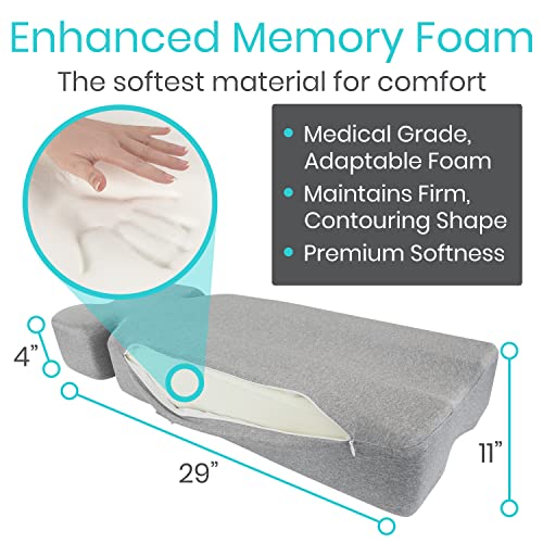 Memory Foam Leg Pillow for Side Sleepers - Hip & Knee Pain Relief