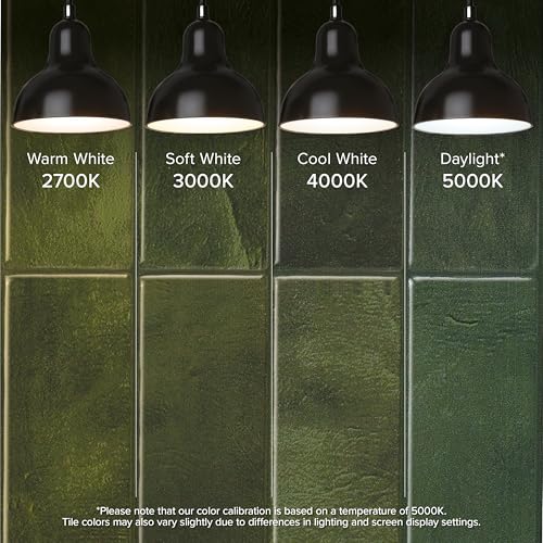 Peel and Stick Backsplash Tiles, Forest Green Glossy Wall Tiles, 5 Pack