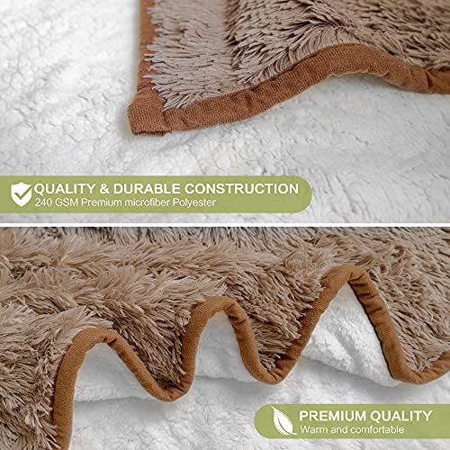 Sloth Wearable Hooded Blanket, Plush Faux Fur Sherpa Throw Cloak Wrap