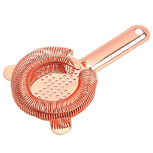 Meluvora Rose Gold Heavy Duty Spring Bar Tool Strainer for Cocktails