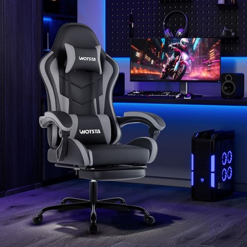 Ergonomic Gaming & Office Chair with Footrest, Recliner & Lumbar Support