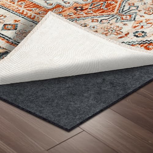 6x9 ft Waterproof Non-Slip Rug Pad for Hardwood Floors - Felt & TPR