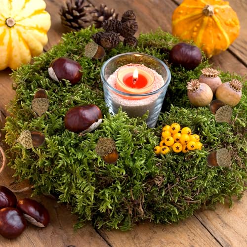 100 Pcs Realistic Artificial Brown Acorns for Fall Decorations