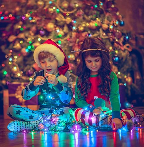 Suddus 500 LED Multicolor Christmas String Lights with Remote - 8 Modes, Indoor & Outdoor