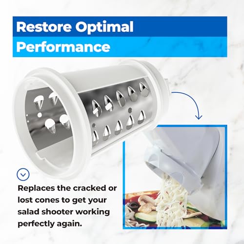 Shredder Cone Replacement Part for Electric Salad Shooter Kitchen Slicers