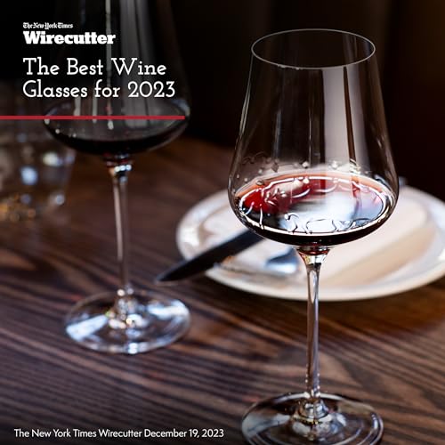 Universal Crystal Wine Glasses, 16 oz Set of 2, Dishwasher Safe