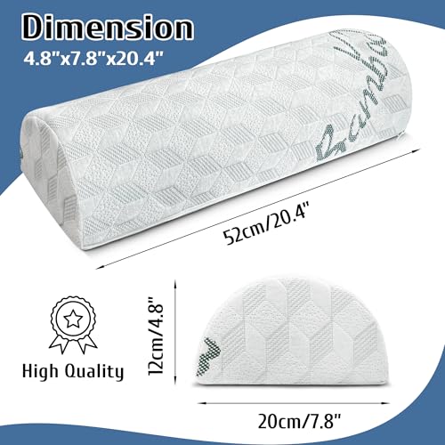 Under Knee Pillow for Lower Back Support | Half Moon Leg Bolster 7.8"x20.4"
