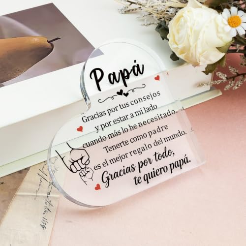 Personalized Dad Birthday Gift Acrylic Plaque - Sentimental Keepsake for Father