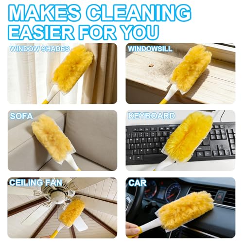 20-Pack 360° Heavy Duty Disposable Duster Refills for Multi-Surface Cleaning