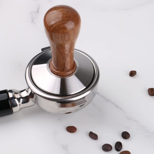 omgogo Stainless Steel Coffee Tamper 53mm Barista Espresso Base Coffee Bean Press